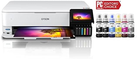 Epson Refurbished EcoTank Photo ET-8550 Wireless Wide-format Color All-in-One Supertank Printer
