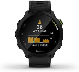 Garmin Refurbished Forerunner 55, GPS Running Watch with Daily Suggested Workouts, Up to 2 Weeks of Battery Life, Black