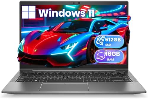 HP Refurbished ZBook Firefly 14 G7 Workstation Laptop Windows 11 Pro, 10th Core i5-10210U, 16GB RAM, 512GB SSD, 14” FHD Mobile Workstation PC (1920 x 1080), Backlit Keyboard